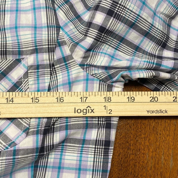 Talbots Petites Multi Color Plaid Stretch‎ Career Women’s Blazer Size 10P - Picture 9 of 10